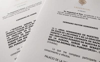 El Rey de España nombrado hermano mayor honorario de la Hdad. Huerto