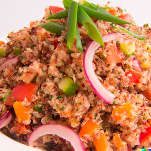 ensalada de quinoa y vegetales 