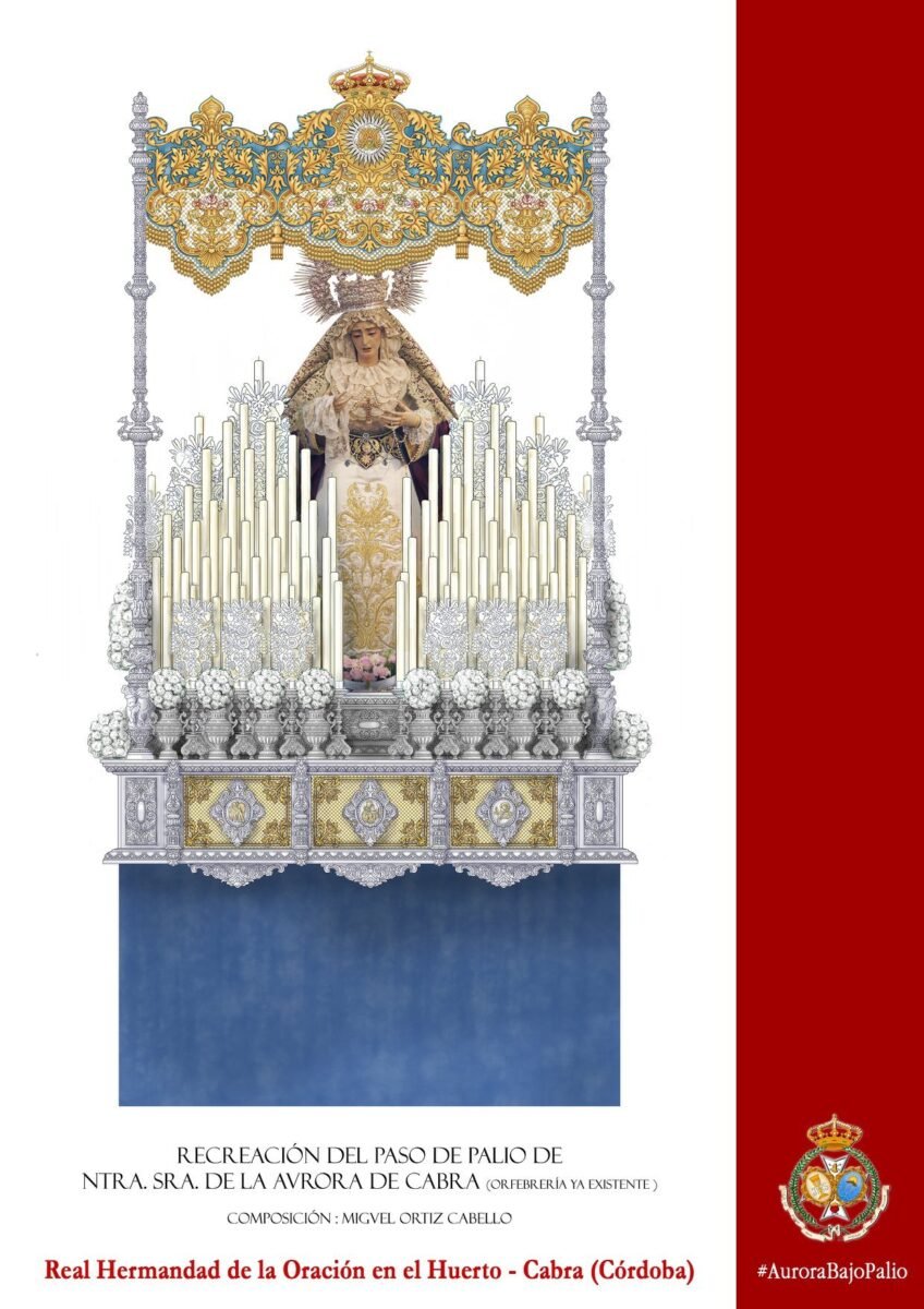 Proyecto del paso de palio de la Vrigen de la Aurora de Cabra