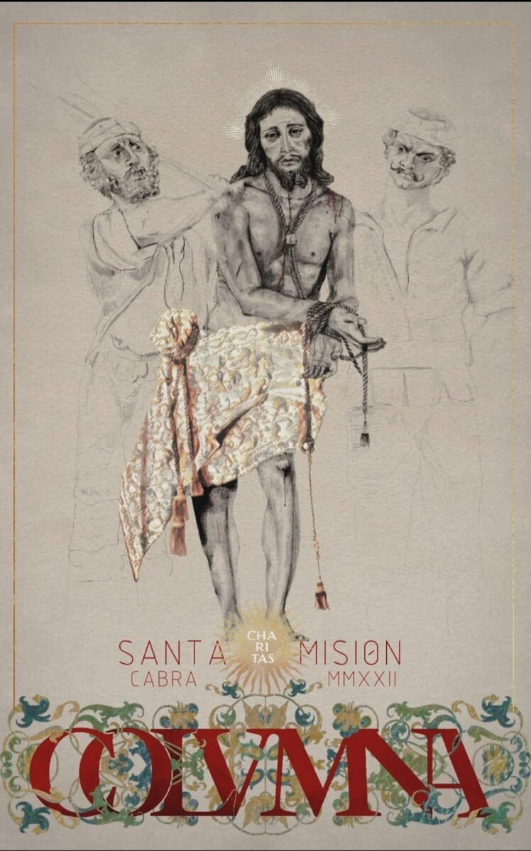 Cartel Santa Misión Columna cabra córdoba