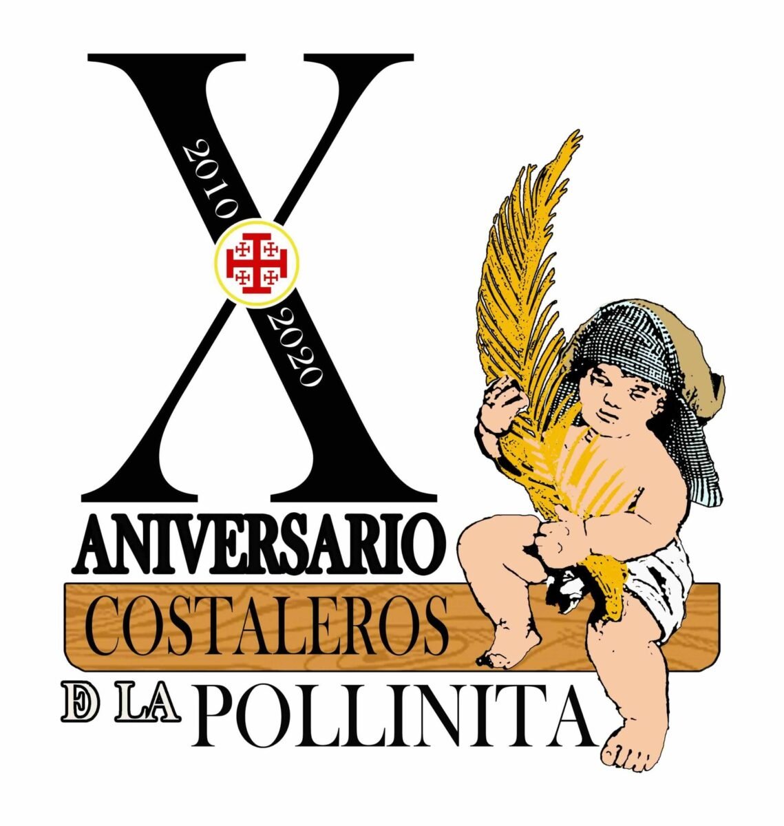 logo x aniversario costaleros pollinita