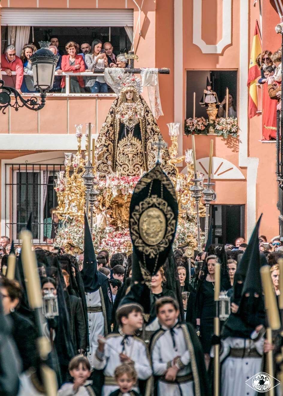 Procesión de la Virgen de la Soledad el Sábado Santo